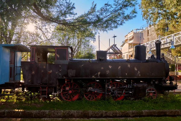 Vistas Panorámicas Desde Parque Ferroviario Municipal Kalamata Único Museo Aire —  Fotos de Stock