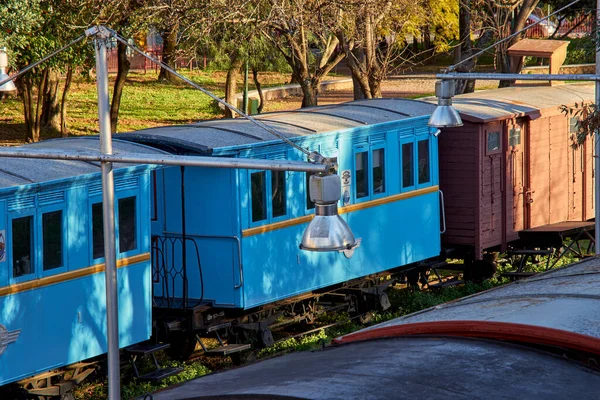 Vistas Panorámicas Desde Parque Ferroviario Municipal Kalamata Único Museo Aire —  Fotos de Stock