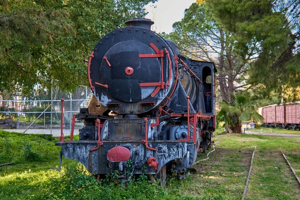 Vistas Panorámicas Desde Parque Ferroviario Municipal Kalamata Único Museo Aire —  Fotos de Stock