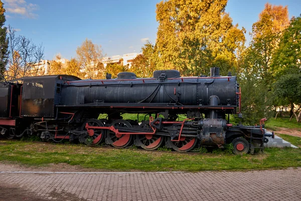 Vista Panorâmica Parque Ferroviário Municipal Kalamata Único Museu Livre Seu — Fotografia de Stock