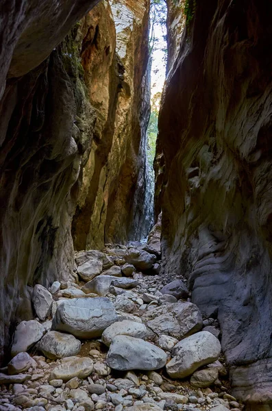 Natuurlijke Omgeving Van Beroemde Ridomo Kloof Taygetus Mountain Kloof Diep — Stockfoto