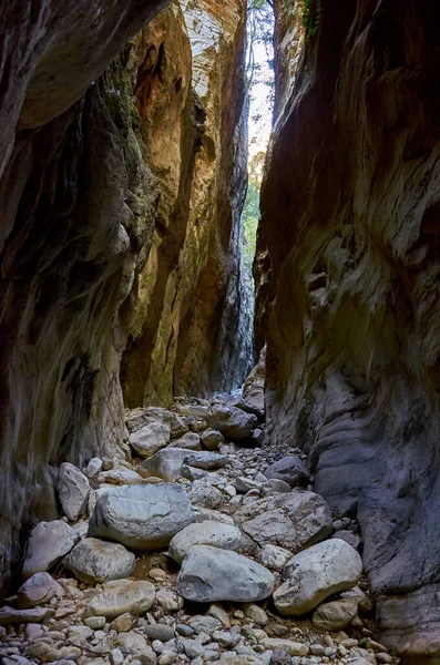 Natuurlijke Omgeving Van Beroemde Ridomo Kloof Taygetus Mountain Kloof Diep — Stockfoto