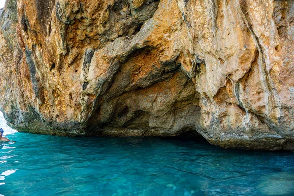 Formación Geológica Famosa Playa Foneas Playa Rocosa Encuentra Zona Costera — Foto de Stock