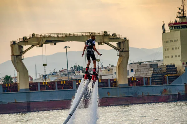 Targi Flyboard Porcie Kalamata Grecja — Zdjęcie stockowe