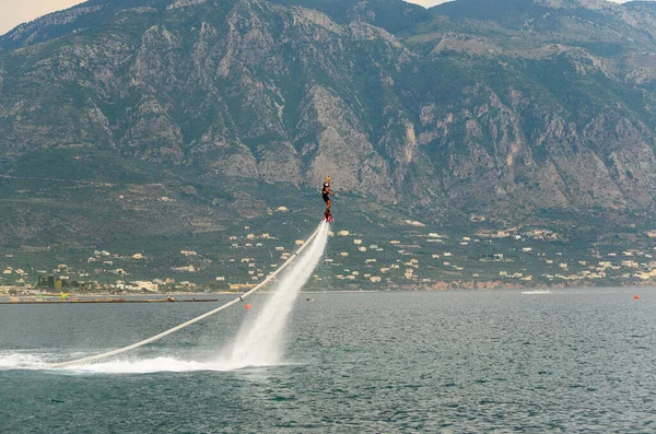 Targi Flyboard Porcie Kalamata Grecja — Zdjęcie stockowe