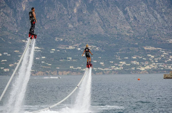 Έκθεση Flyboard Στο Λιμάνι Της Καλαμάτας — Φωτογραφία Αρχείου