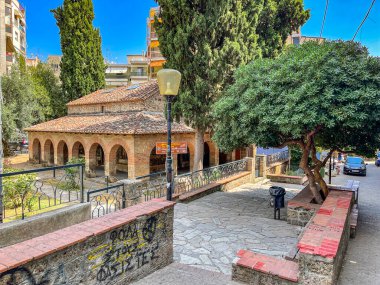 Veria kentinin merkezinden kentsel manzara, Orta Makedonya, Yunanistan.