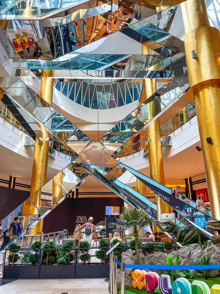 Vista Interior Famoso Shopping Center Golden Hall Localizado Marousi Atenas — Fotografia de Stock