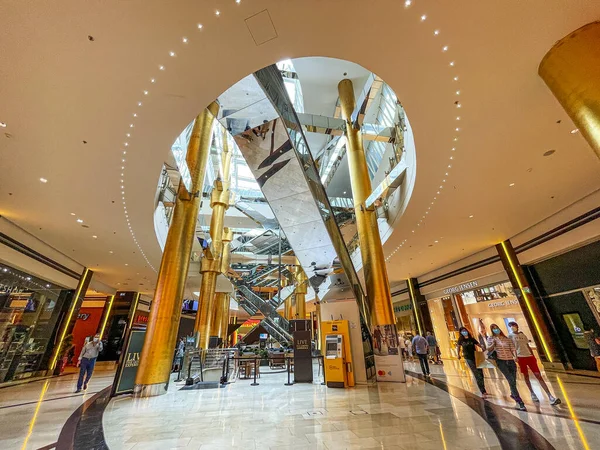 Vista Interior Famoso Shopping Center Golden Hall Localizado Marousi Atenas — Fotografia de Stock