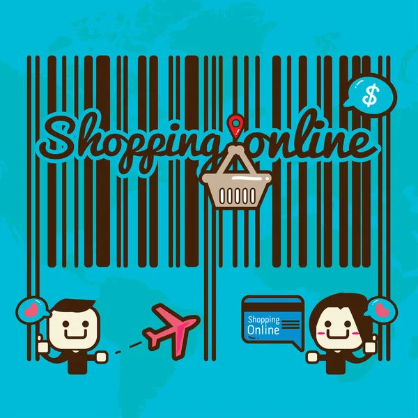 Online shopping — Stock Vector