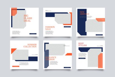 Özgün Eşsiz Düzenlenebilir Modern Sosyal Medya Şablonunu slaytlar. Herkes bu Tasarım Kolaylığını kullanabilir. Sosyal medya için tanıtım web pankartı. Zarif satış ve indirim tanıtımı - Vektör