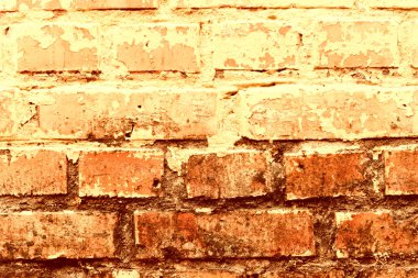 Tuğla doku çizikler ve çatlaklar ile