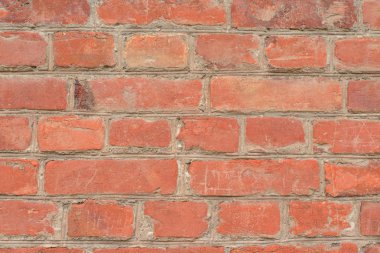 Tuğla doku çizikler ve çatlaklar ile