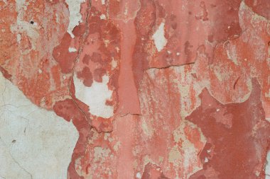 Duvar parçası attritions ve çatlaklar ile