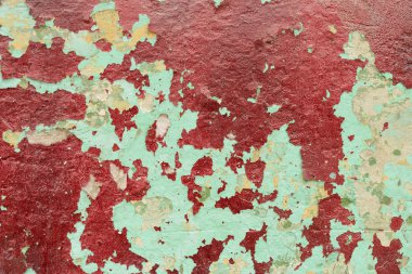 Duvar parçası attritions ve çatlaklar ile