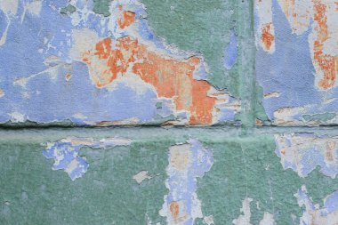 Tuğla doku çizikler ve çatlaklar ile