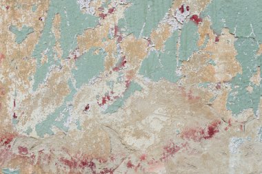 Duvar parçası attritions ve çatlaklar ile