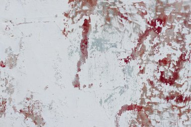 Duvar parçası attritions ve çatlaklar ile