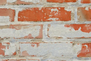 Tuğla doku çizikler ve çatlaklar ile