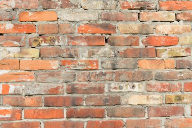 Tuğla doku çizikler ve çatlaklar ile