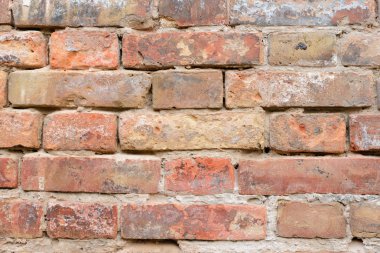 Tuğla doku çizikler ve çatlaklar ile