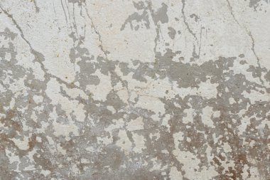 Duvar parçası attritions ve çatlaklar ile