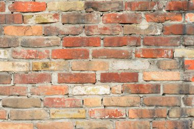 Tuğla doku çizikler ve çatlaklar ile