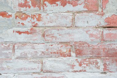 Tuğla doku çizikler ve çatlaklar ile