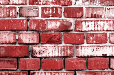 Tuğla doku çizikler ve çatlaklar ile