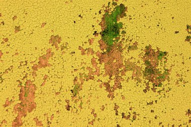 Çizik ve çatlaklarla metal doku