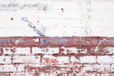 Tuğla doku çizikler ve çatlaklar ile