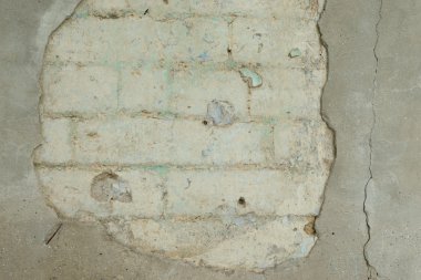 Tuğla doku çizikler ve çatlaklar ile