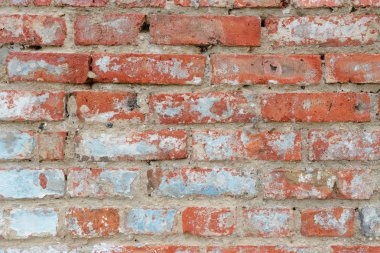 Tuğla doku çizikler ve çatlaklar ile