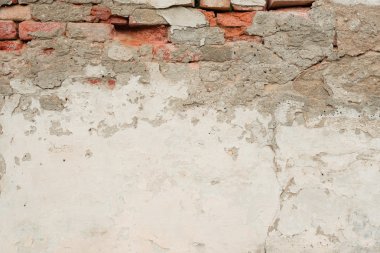 Tuğla doku çizikler ve çatlaklar ile