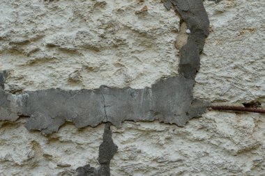Tuğla doku çizikler ve çatlaklar ile