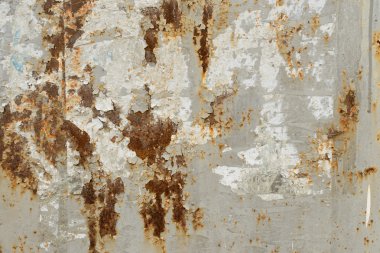 Arkaplan olarak kullanılabilecek çizik ve çatlaklarla metal doku