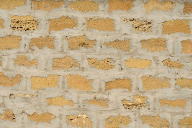 Tuğla doku çizikler ve çatlaklar ile