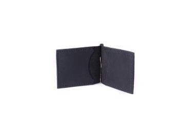 Beyaz arka planda deri cüzdan