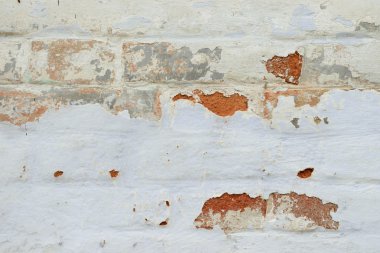 Tuğla doku çizikler ve çatlaklar ile