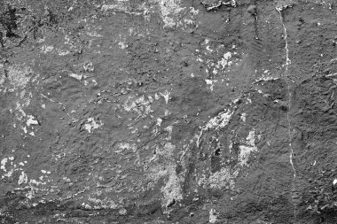 Doku, duvar, beton, arka plan olarak kullanılabilir. Çizik ve çatlaklarla dolu bir duvar parçası.