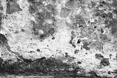 Doku, duvar, beton, arka plan olarak kullanılabilir. Çizik ve çatlaklarla dolu bir duvar parçası.