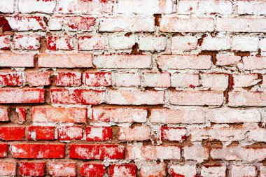 Doku, tuğla, duvar, arka plan olarak kullanılabilir. Çizik ve çatlaklarla tuğla dokusu