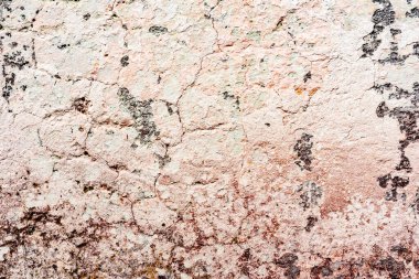 Doku, duvar, beton, arka plan olarak kullanılabilir. Çizik ve çatlaklarla dolu bir duvar parçası.