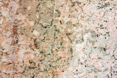 Doku, duvar, beton, arka plan olarak kullanılabilir. Çizik ve çatlaklarla dolu bir duvar parçası.