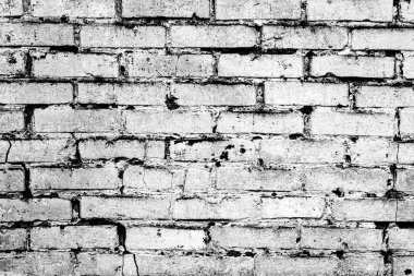 Doku, tuğla, duvar, arka plan olarak kullanılabilir. Çizik ve çatlaklarla tuğla dokusu