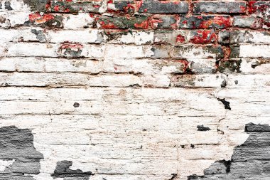 Doku, tuğla, duvar, arka plan olarak kullanılabilir. Çizik ve çatlaklarla tuğla dokusu