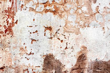 Doku, duvar, beton, arka plan olarak kullanılabilir. Çizik ve çatlaklarla dolu bir duvar parçası.