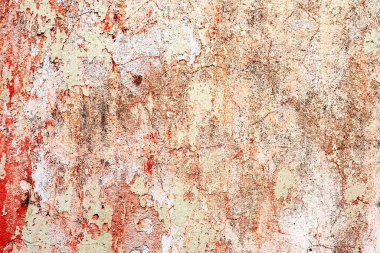 Doku, duvar, beton, arka plan olarak kullanılabilir. Çizik ve çatlaklarla dolu bir duvar parçası.