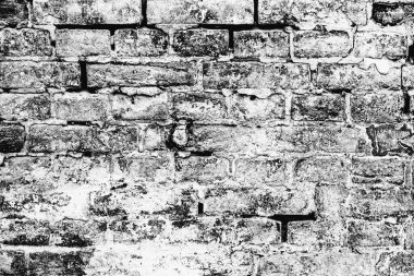 Doku, tuğla, duvar, arka plan olarak kullanılabilir. Çizik ve çatlaklarla tuğla dokusu