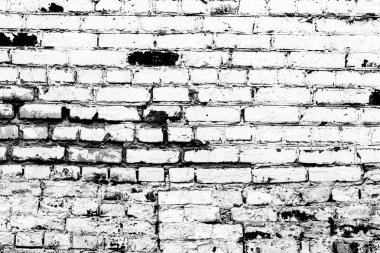 Doku, tuğla, duvar, arka plan olarak kullanılabilir. Çizik ve çatlaklarla tuğla dokusu